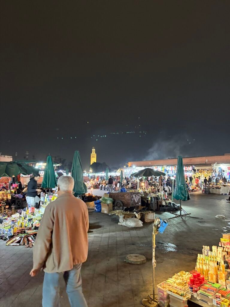 Jemaa el-Fnaa marrakech at night