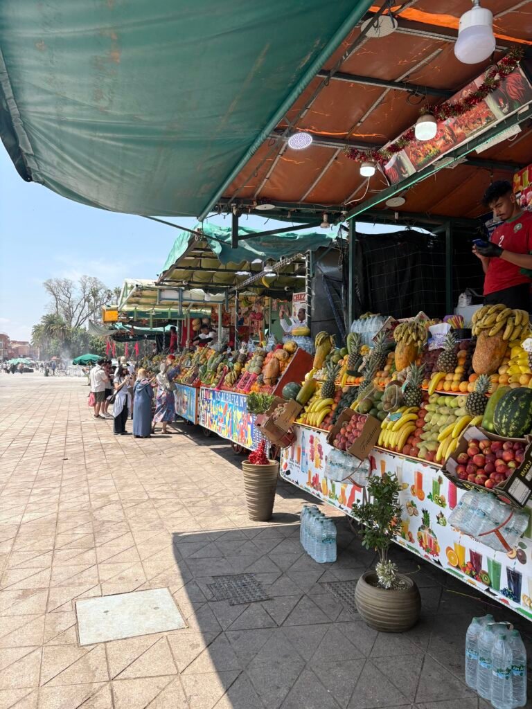juice stands in Jemaa el-Fnaa